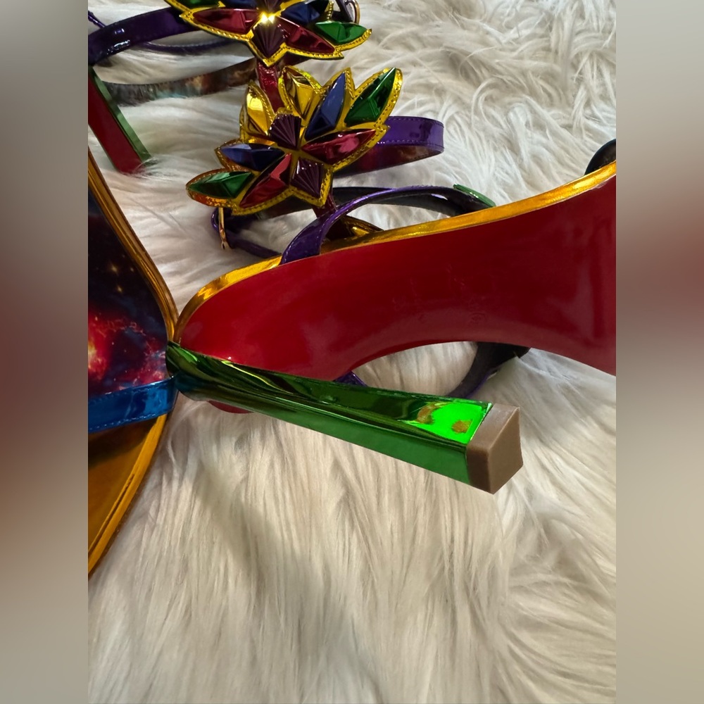 Christian Louboutin x Marvel Gladiator Sandals Multicolor 35 - Picture 9 of 12